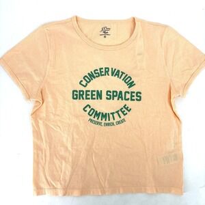 J.Crew‎ Broken-in Jersey "Green Spaces" Crewneck T-shirt Women Medium NWT $39
